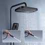 Душевая система Lefton Thermostatic Shower System with 5 Water Modes and Temperature Display Screen-SST2206 Matt Black фото 9