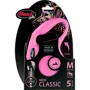 Поводок-рулетка Flexi New Classic М до 20 кг 5 м рожевий (4000498022634): Тип шнура трос
