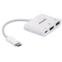 Адаптер Intracom Adapter Manhattan USB-C to HDMI+USB3.0 PD White