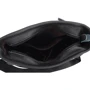 Мужская сумка планшет Borsa Leather черная (1t5502m-black): Застежка Молния
