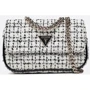 Жіноча сумка крос боді GUESS SPARK MICRO MINI чорно-біла (HWTZ8700780-BKW)