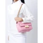 Женская сумка через плечо Michael Kors розовая (193599447520): Тип ручки На цепочке, Плечевой ремень, Без ручки