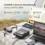 Зарядная станция Allpowers S200 154Wh 41600mAh 200W Portable Power Bank: Разъемы для подзарядки Зарядка от генератора, Зарядка от солнечной панели, Зарядка от сети, Зарядка от автомобиля