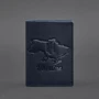 Обложка для паспорта BlankNote синяя (BN-OP-UA-M-navy-blue): Формат кошелька Вертикальный