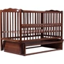 Кровать Babyroom Веселка маятник, откидной бок DVMO-2 бук орех (621999)