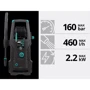 Мойка высокого давления Annovi Reverberi XP 160P: Температура воды на входе (°C) 50