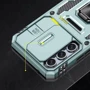 Чохол для телефона Mobile Case Camshield Army Ring Light Green для Samsung A356 Galaxy A35 / A556 Galaxy A55: Матеріал TPU (термополиуретан) и поликарбонат