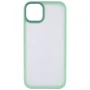 Чехол для iPhone Mobile Case TPU+PC Metal Buttons Mint for iPhone 14 Plus: Цвет зеленый