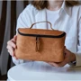 Косметичка INCARNE Timeless Коньяк M 22x13.5x10 см фото 4