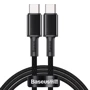 Кабель Baseus Cable USB-C to USB-C 100W High Density Braided 1m Black (CATGD-01)