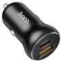 Зарядное устройство Hoco Car Charger USB+USB-C NZ5 PD+QC 30W Black: Сила тока 2.4А и более