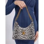 Женская сумка хобо GUESS CENTRE STAGE HOBO черно-белая (HWLB8504020-BWP): Пол Женский