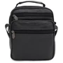 Чоловічі сумки через плече Borsa Leather чорна (K16685-3-black)