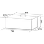 Вытяжка GRANADO Palamos 4713-1200 Black glass: Тип воздухоочистителя Рециркуляция, Отвод