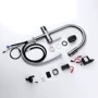 Смеситель для кухни Lefton Automatic Sensor & Pull-Down Kitchen Faucet with Temperature Display-KF2206 Chrome: Длина излива, см 26