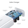 Зарядний пристрій Ugreen USB-C Wall Charger CD127 30W White with USB-C Сable (90472): Кількість USB-портів 1