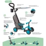 Беговел Globber Learning Bike 3в1 Deluxe Deep Pastel Pink (639-211) фото 19
