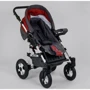 Коляска для детей Victoria Gold Saturn Лён № 0186-L-21 (1) красный с темно-серым (белая рама) фото 9