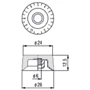 PAXPHIL KSP35 BARREL SPEED KNOB (WHITE): Производитель PAXPHIL