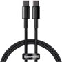 Кабель Baseus Cable USB-C to USB-C Tungsten Gold 100W 1m Black (CATWJ-01)