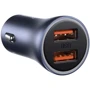 Зарядное устройство Baseus Car Charger 2xUSB Golden Pro 40W Gray (CCJD-A0G): Кабель в комплекте отсутствует