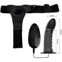 Страпон LYBAILE Pretty Love Marvin Strap-On Harness Vibrating Black 16,2 см
