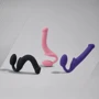 Безремневой страпон Strap-On-Me Rose S, полностью регулируемый