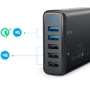 Зарядний пристрій ANKER PowerPort 5 with dual QC 3.0&Power IQ V3 Black (A2054L11): Кабель в комплекті Відсутнє