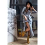 Платье FLFashion Френсис УПФ 3001 46 серое повседневное удлиненное миди: Длина рукава Рукав 3/4