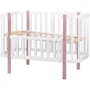 Кровать Babyroom Луна 120x60 набор 80x60 белый / капучино (680870)
