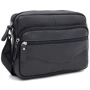 Мужская сумка через плечо Borsa Leather черная (K1089bl-black)