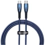 Кабель Baseus Cable USB-C to USB-C Glimmer Series Fast Charging 100W 1m Blue (CADH000703)
