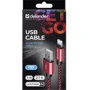 Кабель Defender PRO USB Cable to Lightning 1m Red (87807): Длина 1 м