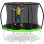 Батут 4FIZJO Premium 8FT 252 см 4FJ0364 Black/Green із внутрішньою сіткою (4FJ0364) фото 2