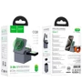 Зарядное устройство Hoco Wireless Charger CQ8 Folding 3in1 Gray for iPhone 16 I 15 I 14 I 13 I 12 series, Apple Watch and Apple AirPods фото 9