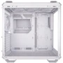 Корпус ASUS TUF Gaming GT502 Plus White (90DC0093-B19000): Материал передней панели закаленное стекло и сталь