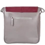 Женская сумка почтальонка Laskara бордовая (LK-DD223-taupe-plum): Фактура Гладкая, Матовая