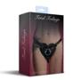 Трусики Сердце для страпона из натуральной кожи Feral Feelings - Hearts Strap-on Belt Black