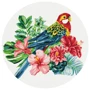 Картина по номерам Brushme Попугай ø30 см (RC00058M)