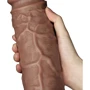 Реалистичный вибратор LoveToy Realistic Chubby Vibrating Dildo Brown 10.5''