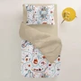 Комплект постельного белья Cosas AnimalsRoad DotsBeige (4822052095638)