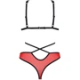 Комплект белья Passion PEONIA SET Red S/M red
