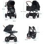 Универсальная коляска 3 в 1 Kinderkraft B-Tour Deep Black (KSBTOU00BLK3000) фото 12