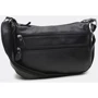 Женская сумка через плечо Borsa Leather черная (K1028a-black): Пол Женский
