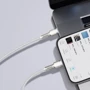 Кабель Baseus Cable USB-C to Lightning Cafule Metal PD 20W 2m White (CATLJK-B02) фото 6