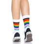 Носки женские в полоску Leg Avenue Pride crew socks Rainbow, 37–43 размер