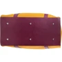 Женская дорожная сумка Laskara желтая (LK10240-yellow-purple): Фактура Матовая, Зернистая