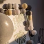Гирлянда Cotton ball lights на 35 шаров 5,5м, Sand Grey