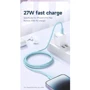 Кабель Romoss Cable USB-C to Lightning CB1734 9V 3A 1m Green (CB1734-631-414H): Тип USB-C - Lightning