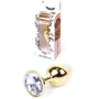 Анальная пробка BOSS of TOYS Boss Series - Jewellery Gold PLUG Clear S (BS6400021)